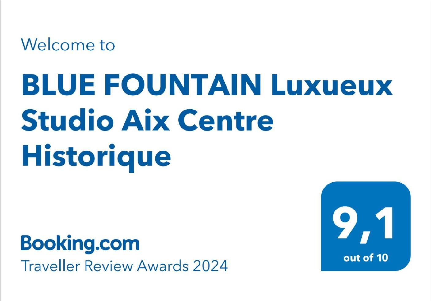 Blue Fountain Luxueux Studio Aix Centre Historique -Wifi-Smart Tv- Aix-en-Provence Kültér fotó